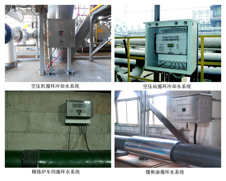 广谱感应除垢水处理器安装实例