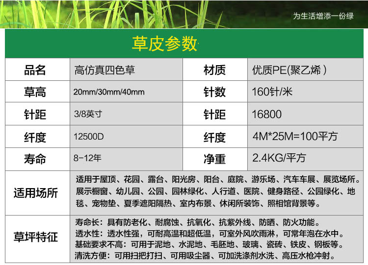 室内足球场草皮每平米价格