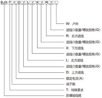 防爆接线箱型号含义