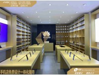 陕西华为授权店20指定体验台全面曝光 木纹手机配件柜新时代