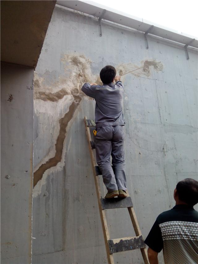 河南商丘市车库堵漏公司现场施工