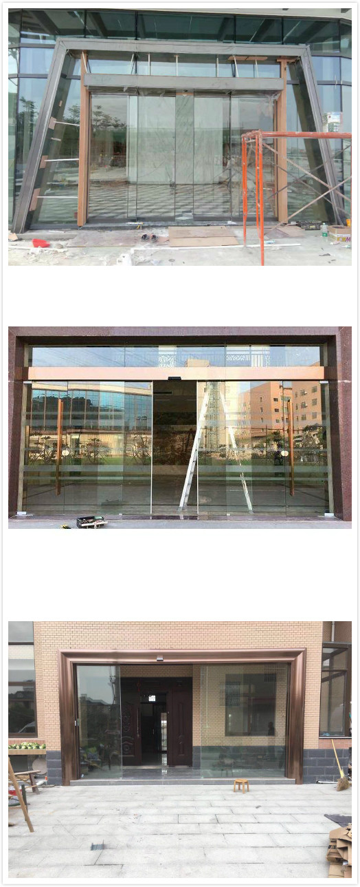 江门维修商场自动门感应玻璃门