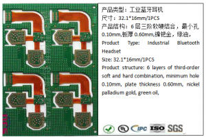 6层HDI蓝牙耳机软硬结合