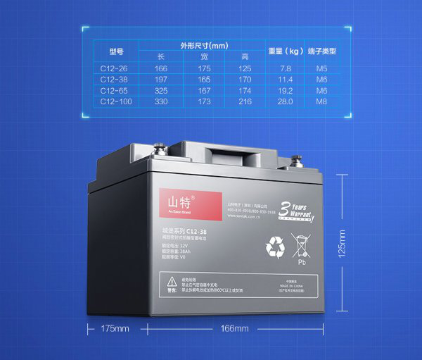 山特铅酸蓄电池C3KR型号