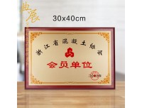 会员奖牌，会员单位奖牌，在售多种规格的木牌