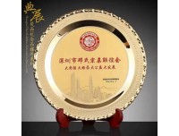 铜盘定做工厂，企业活动礼物，颁奖赛事留念，馈赠商务礼品
