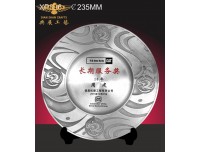 浮雕纯锡奖盘，纯锡纪念盘开模，送给老员工礼物，年度奖牌
