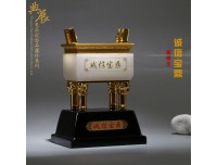 焦作周年送合作公司留念，合作公司奖牌，玉石商务礼品工厂