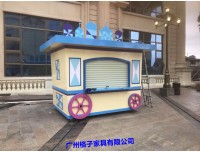 游乐园餐饮花车，步行街美食餐车，欧式风格小卖部