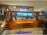 美食街小卖部 商业街餐饮花车 步行街售卖亭