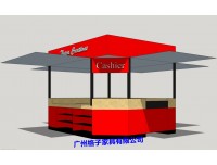 主题公园美食亭 广场小吃餐饮花车 商业街售卖摊亭