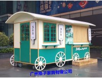景区美食亭 景区移动售卖亭 景区零售花车