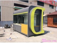 广场不锈钢小吃亭 广场移动售卖车 广场餐饮售卖屋
