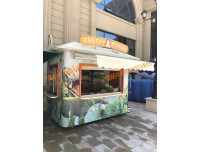 宜城广场奶茶小吃亭 海边饮料餐饮花车 步行街售卖亭