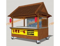 衢州仿古售货亭 景区古典餐饮花车 中国风小卖部