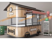 黄山景区售卖亭 步行街餐饮摊亭 商业街售卖车