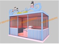 上饶广场商品摊亭 海边小吃餐饮花车 文旅景区贩卖屋