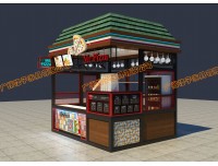 三亚海边美食驿站亭 景区餐饮贩卖屋 景区小吃售卖亭