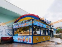购物广场餐饮花车 步行街特产小吃售卖亭 游乐园卡通小卖部
