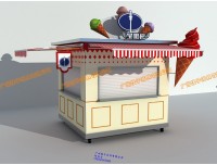 步行街移动美食亭 步行街餐饮小吃车 步行街花车售卖屋