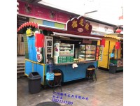 商业街美食餐饮摊亭 步行街移动售卖车 商业街零售商铺