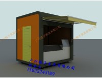 日照美食街小卖部 商业街餐饮商品花车 广场移动售卖亭