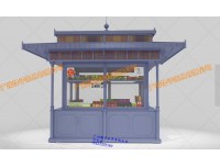 滨州美食街小吃亭 景区饰品零售花车 美食街餐饮摊亭