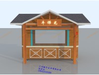商丘游乐园售货亭 美食街移动小吃亭 景区饮品售卖商铺