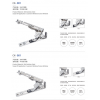 平开窗扇隐形铰链 内开窗90度滑撑铰链 90度定位护栏窗撑滑撑