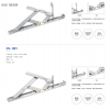 平开窗隐形铰链窗撑 平开窗隐形铰链滑撑